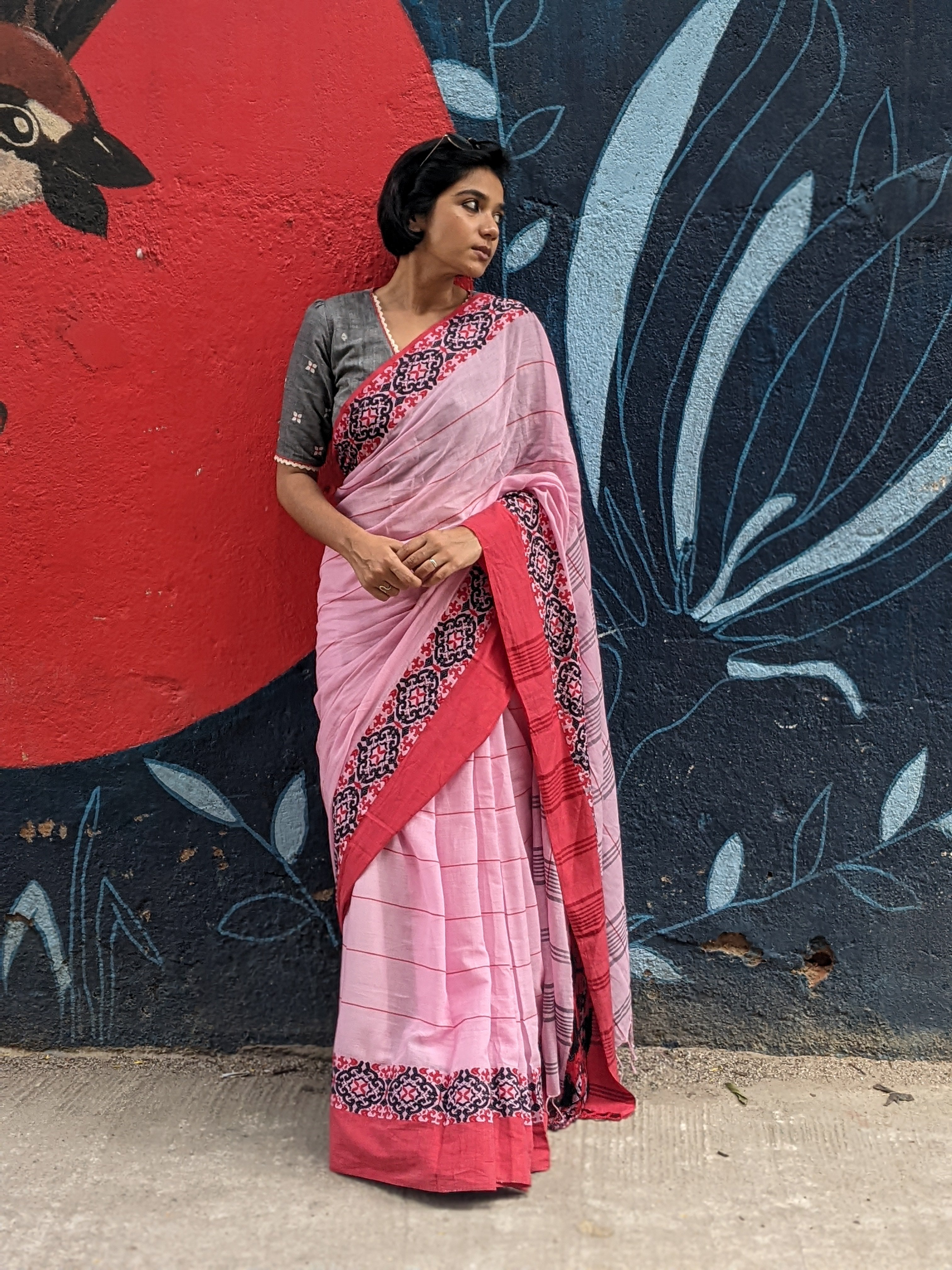 PINK ATHANGUDI (SAREE)