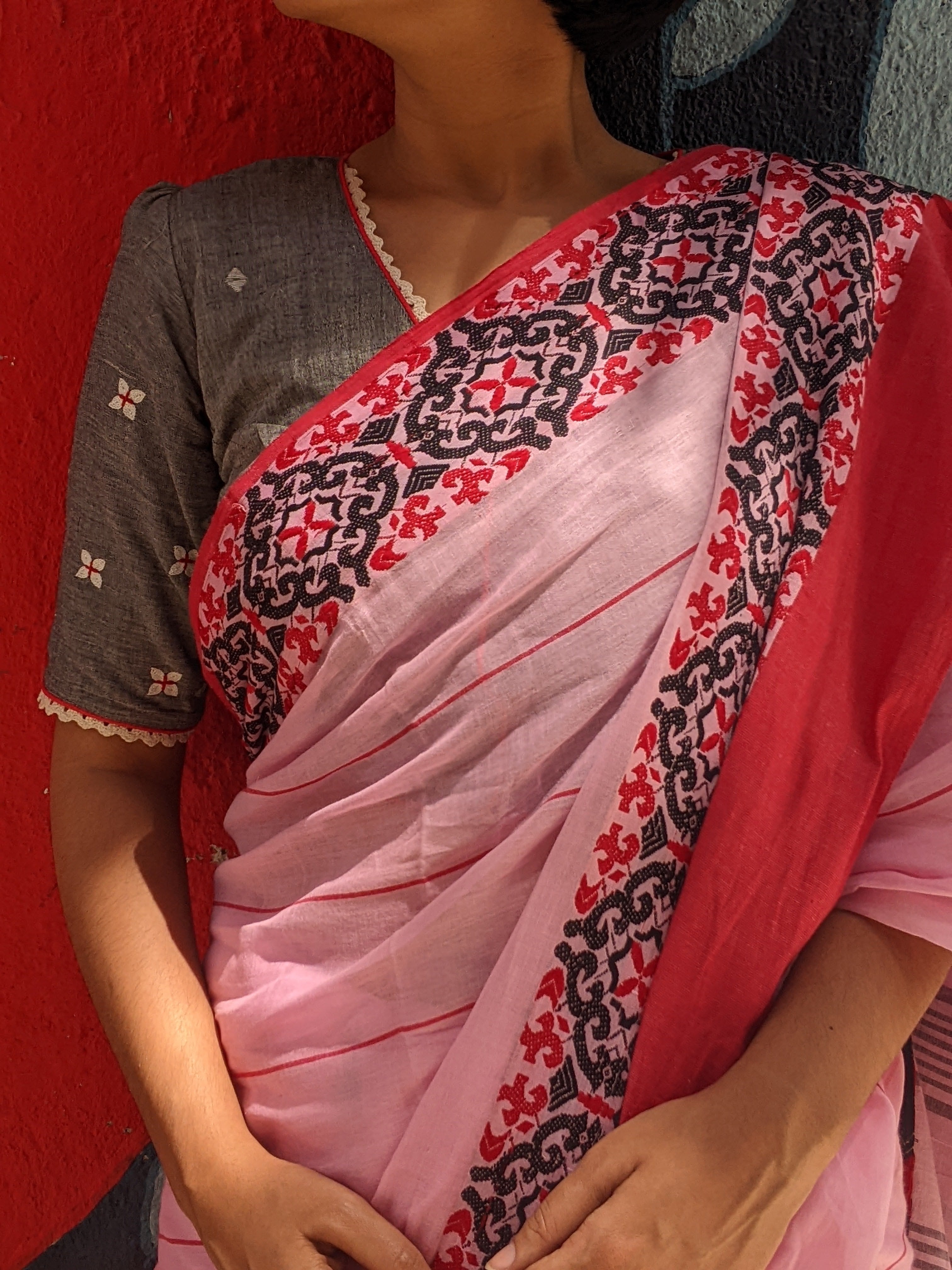 PINK ATHANGUDI (SAREE)