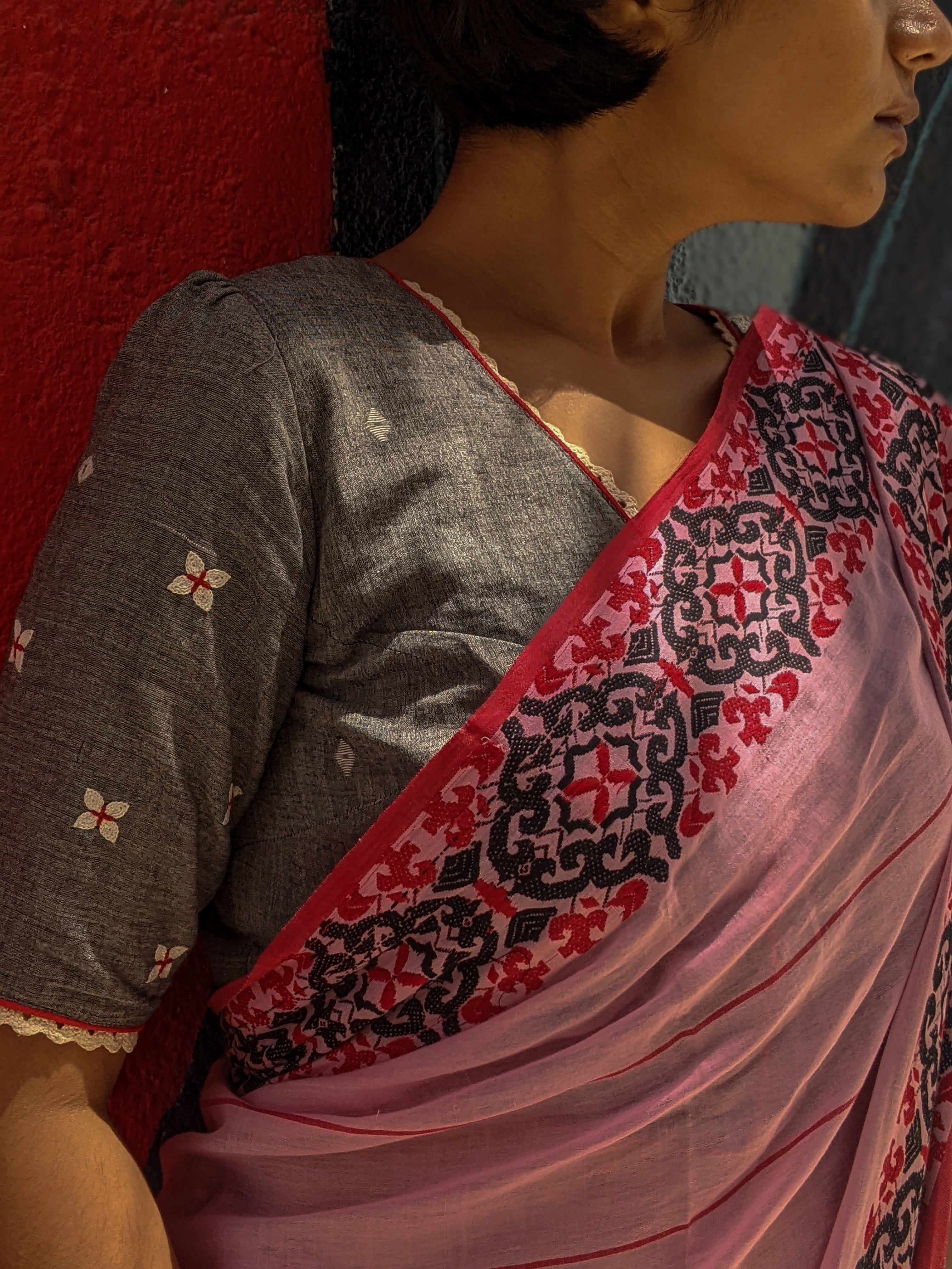 PINK ATHANGUDI (SAREE)