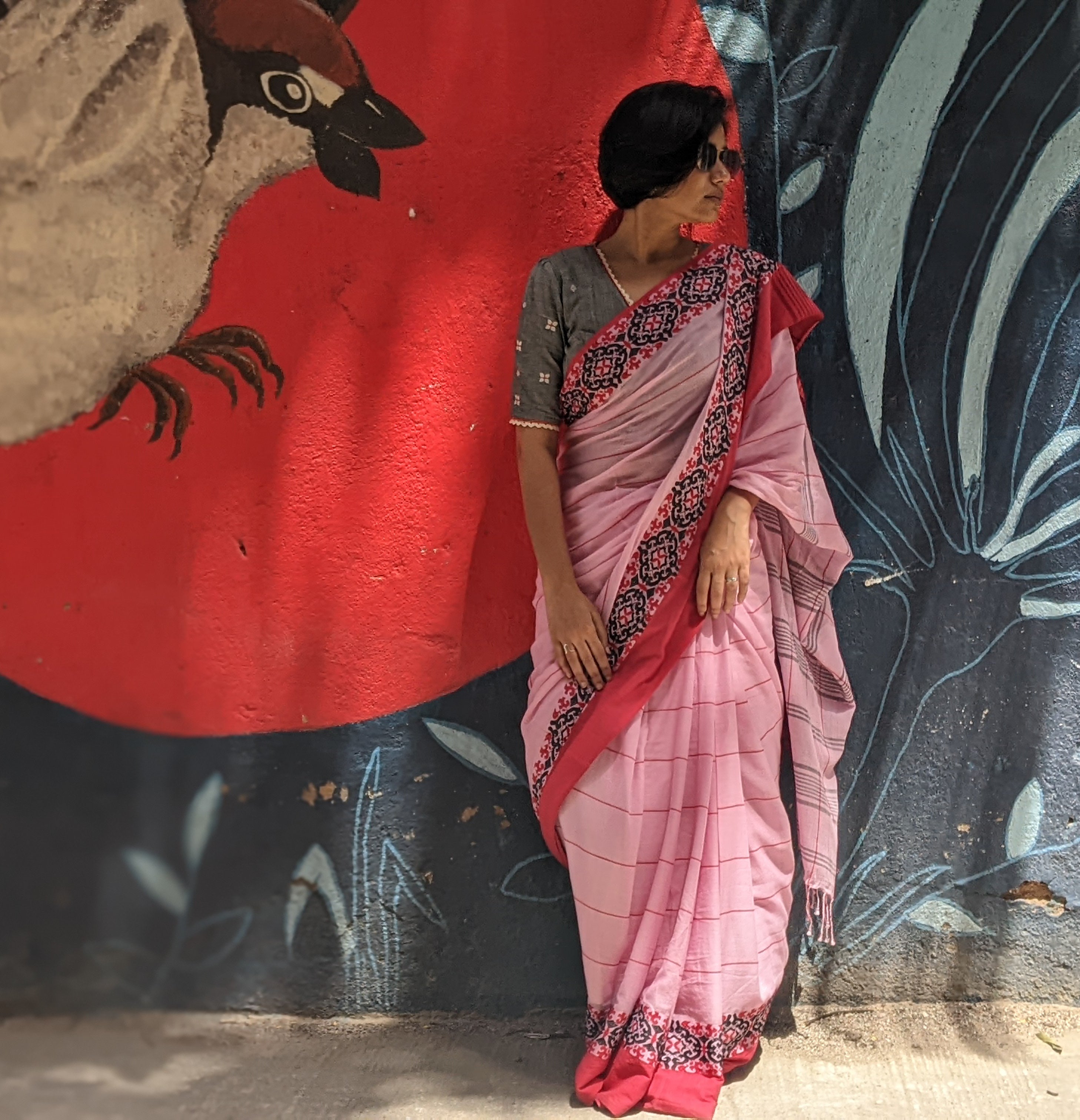PINK ATHANGUDI (SAREE)