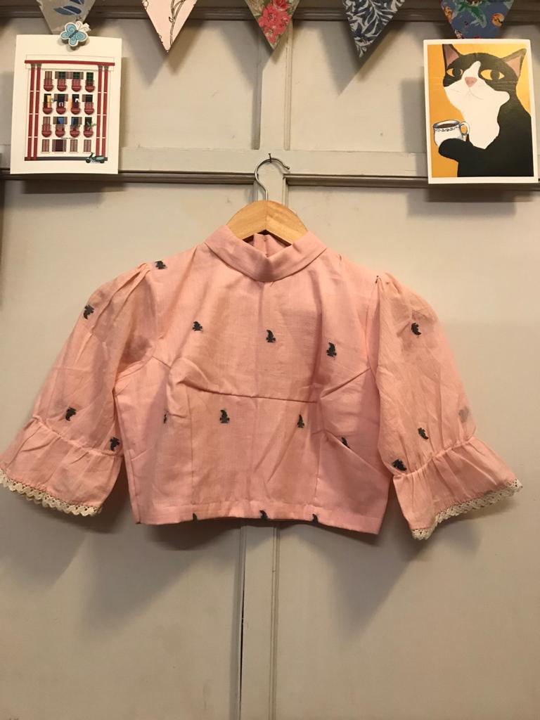 ROLL COLLAR VINTAGE JAMDANI