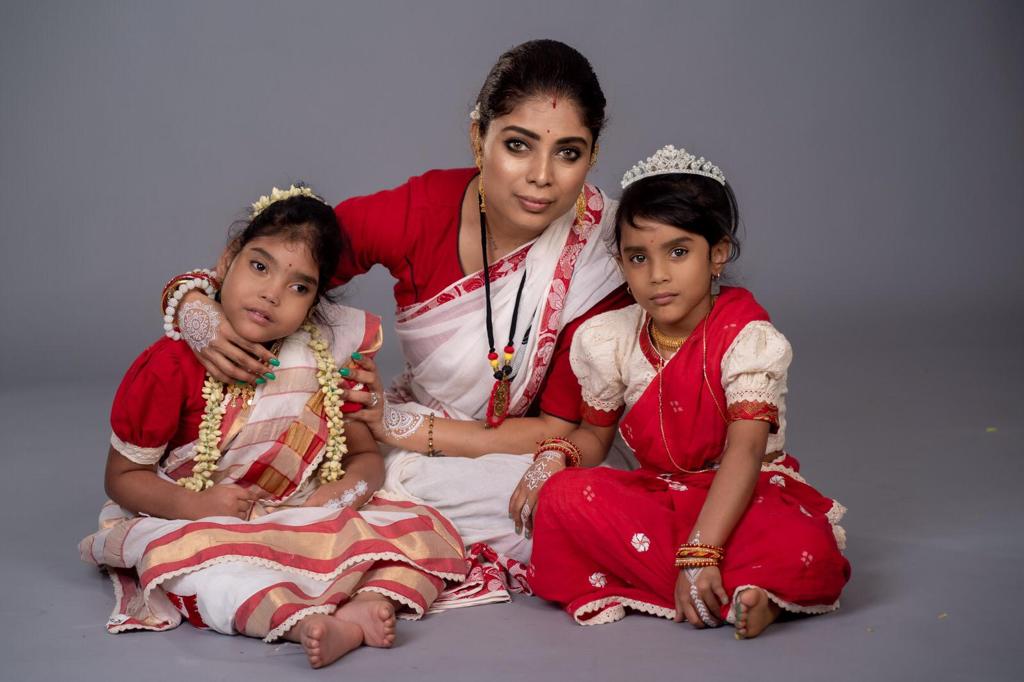 SHANTIPURI PADMA SANKHA SAREE