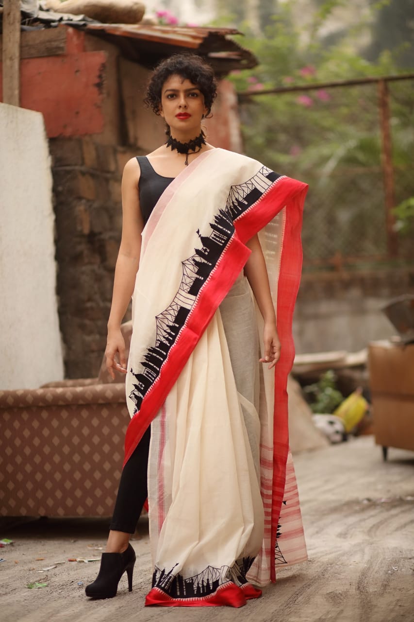 CALCUTTA SKYLINE SAREE
