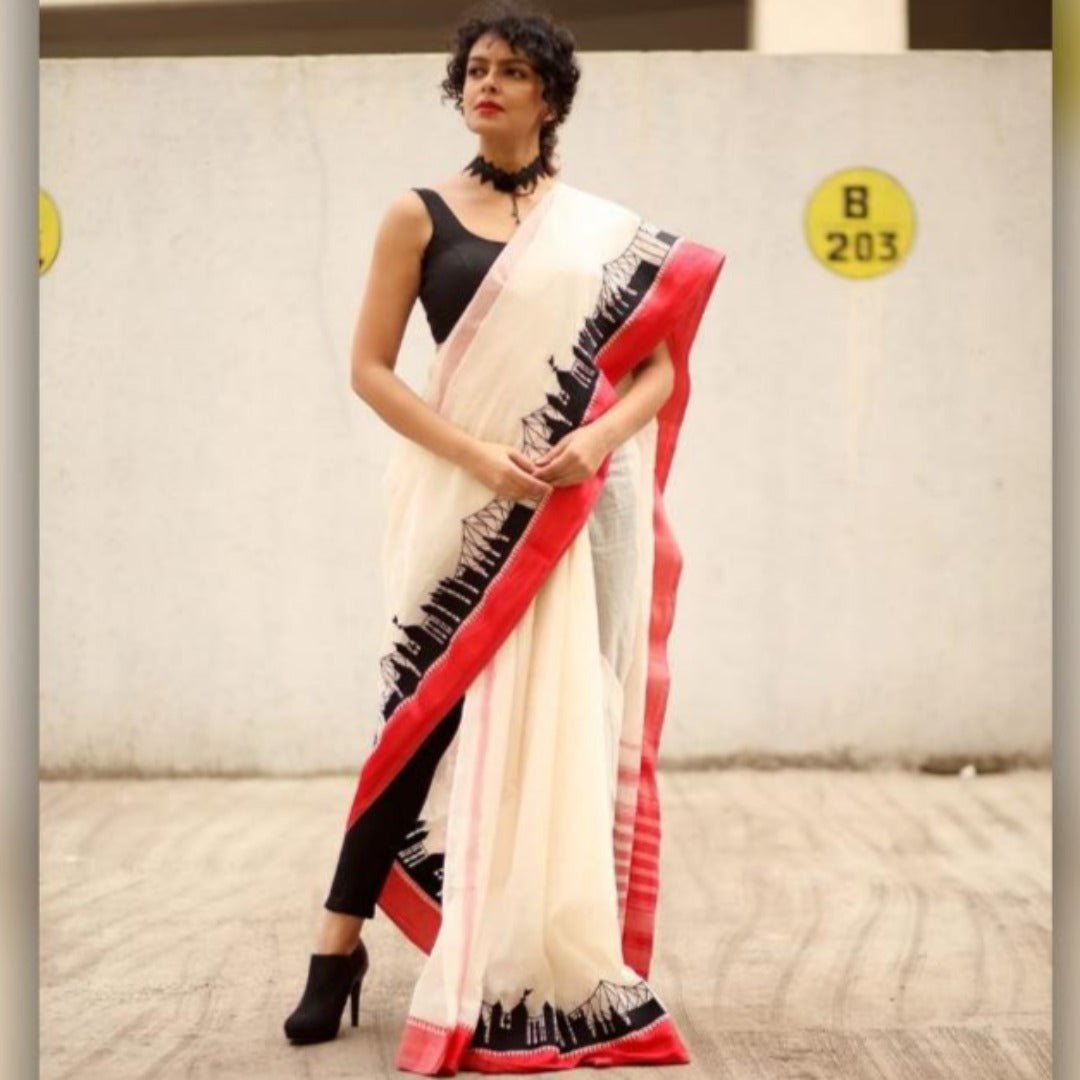 CALCUTTA SKYLINE SAREE