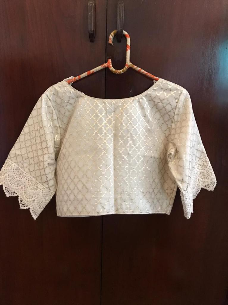 WHITE CHANDERI LACE