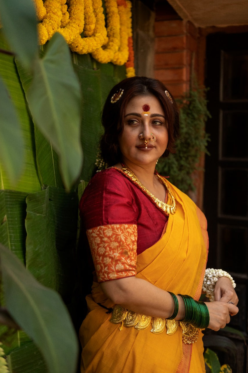 YELLOW MANGALGIRI (SAREE)