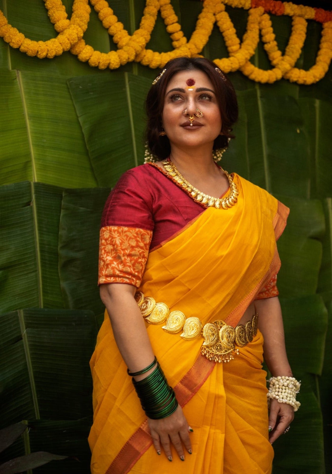 YELLOW MANGALGIRI (SAREE)