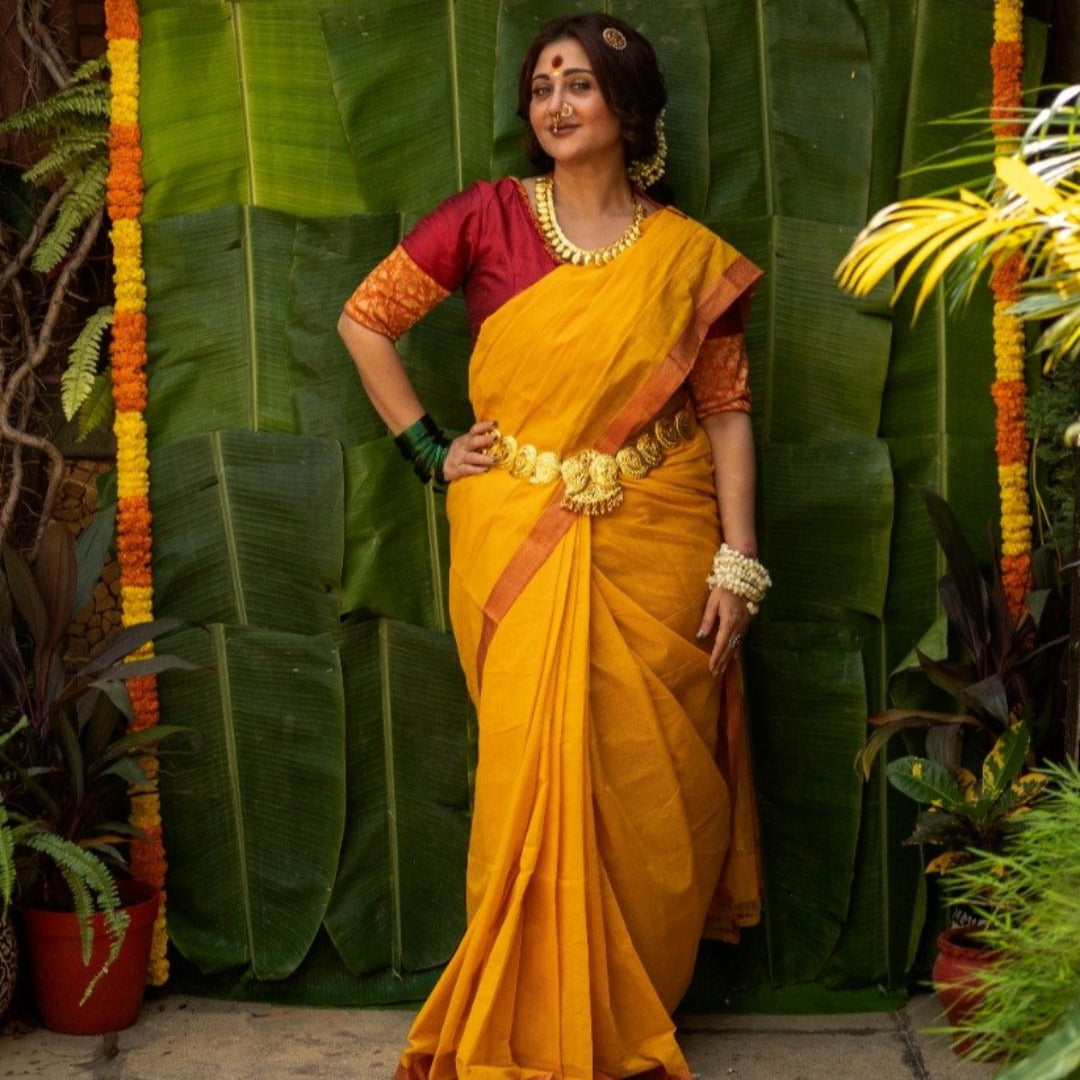 YELLOW MANGALGIRI (SAREE)