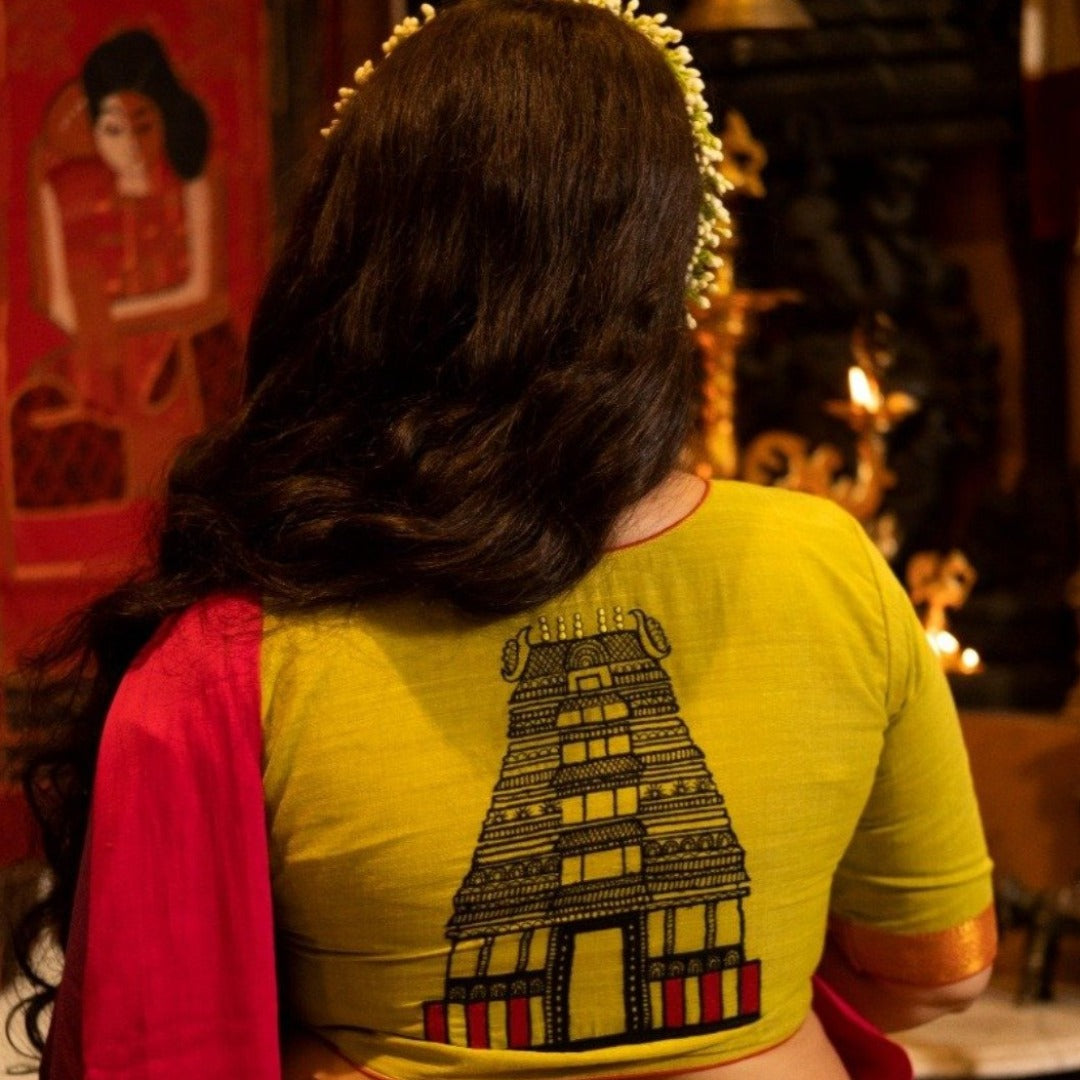 GOPURAM GREEN (BLOUSE)