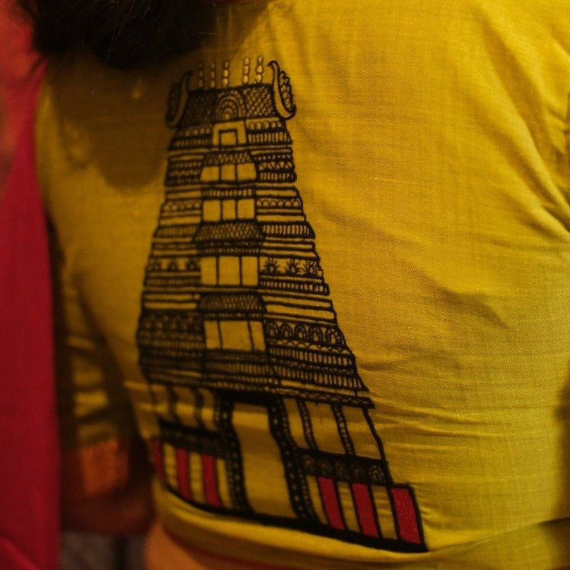 GOPURAM GREEN (BLOUSE)