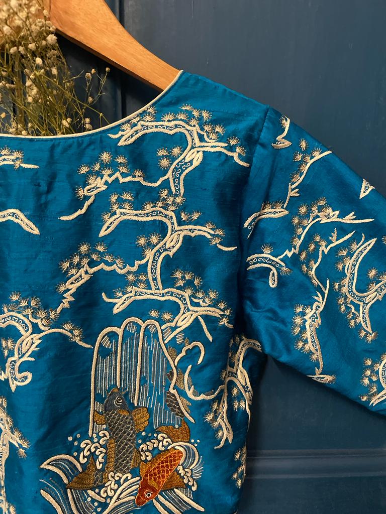 BLUE KOI POND (BLOUSE)