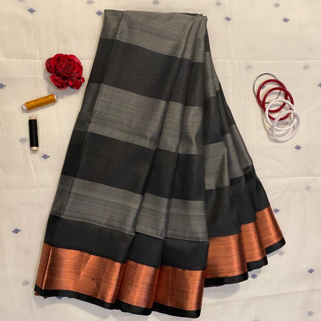 BLACK & COPPER GOROD (SAREE)