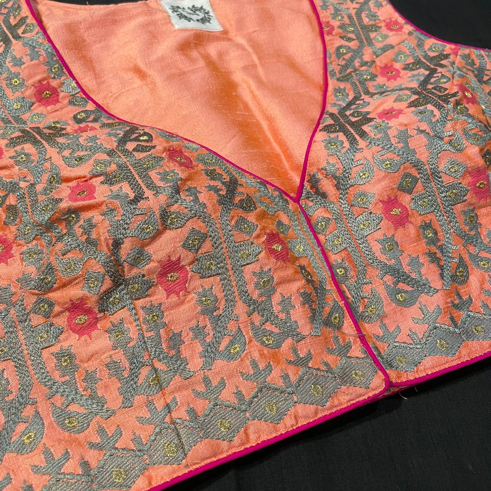 PEACH DAALIM PHOOL (BLOUSE)