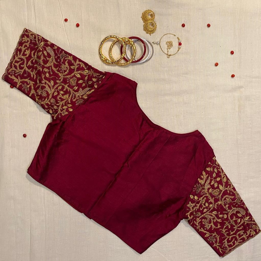 MAROON SEVILLE CATHEDRAL BLOUSE