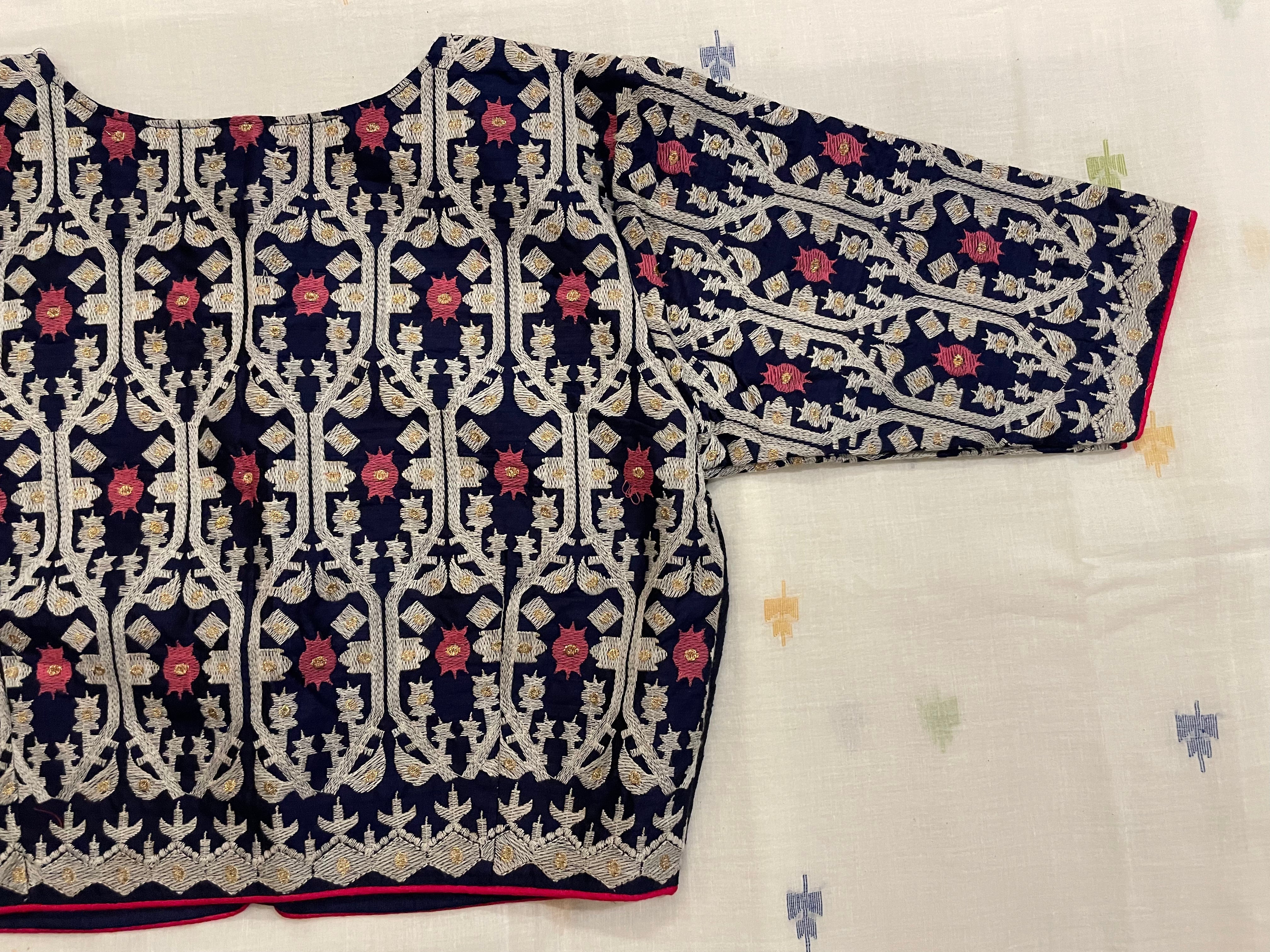 BLUE DAALIM PHOOL (BLOUSE)