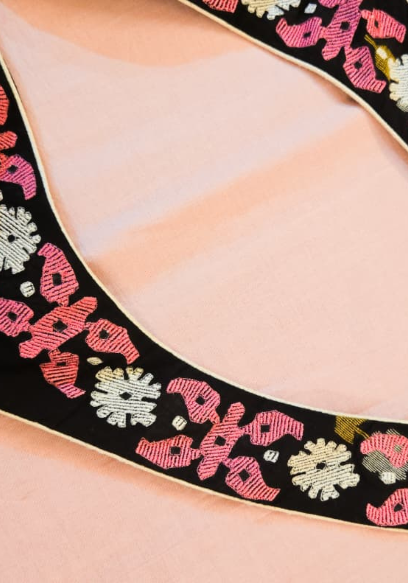 BLACK SONALI JAMDANI HALTER BLOUSE