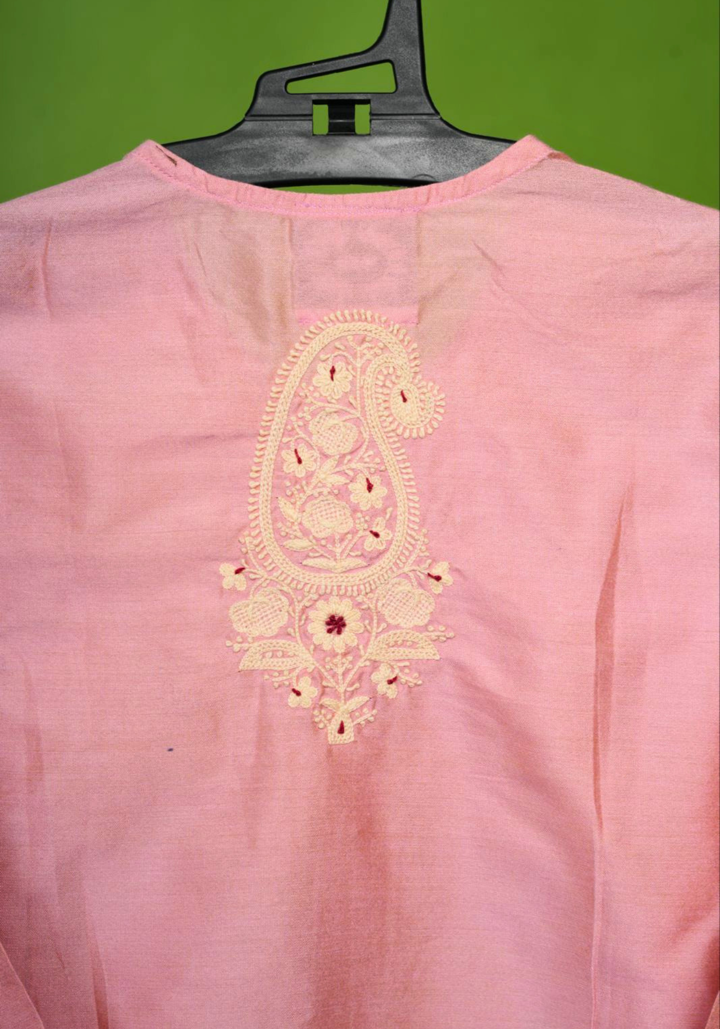 DUDHEY AALTA PAISLEY KURTA DHUTI SET