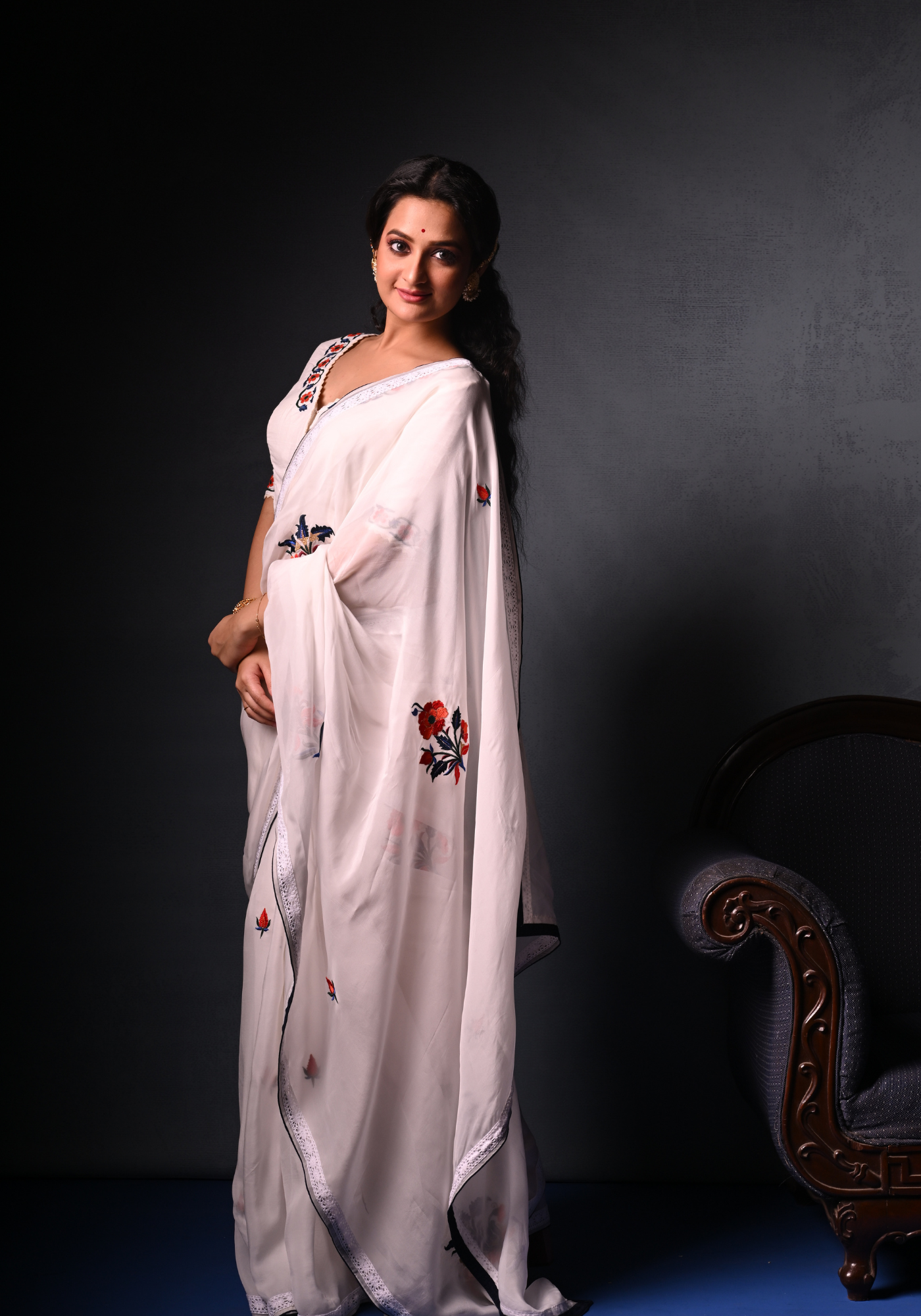 JAIPUR TILE ORGANZA SAREE