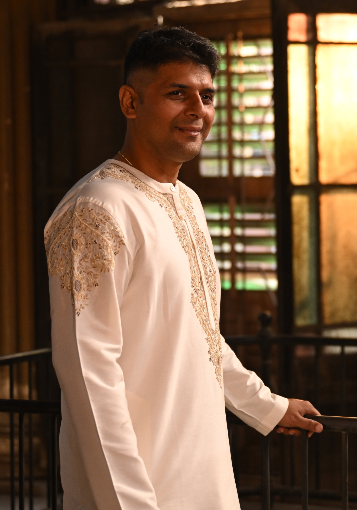 RAJANIGANDHA IVORY KURTA