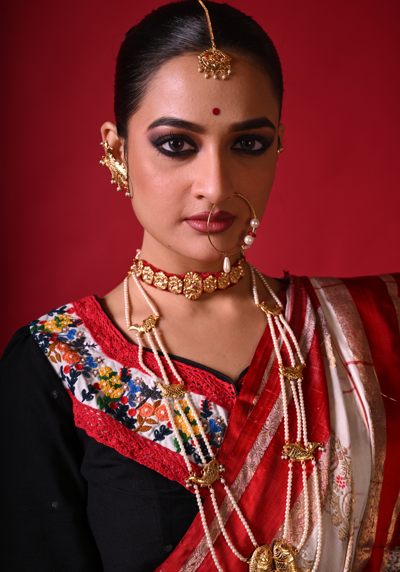 INDUBALAR PHOOLER BAGAN BLOUSE