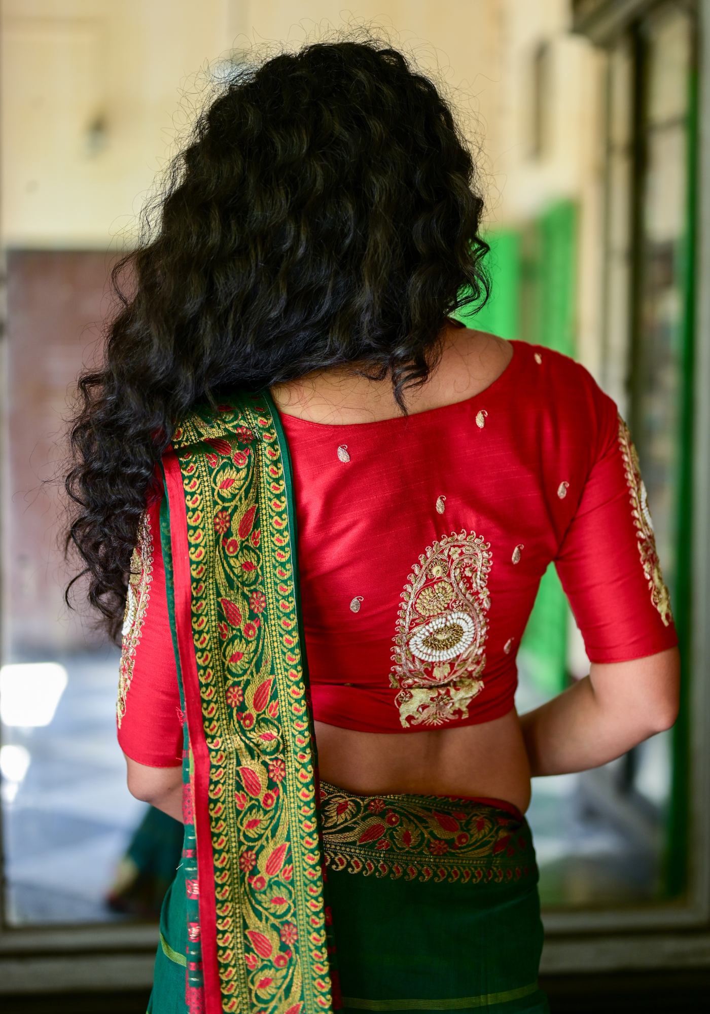 RED LION PAISLEY BLOUSE