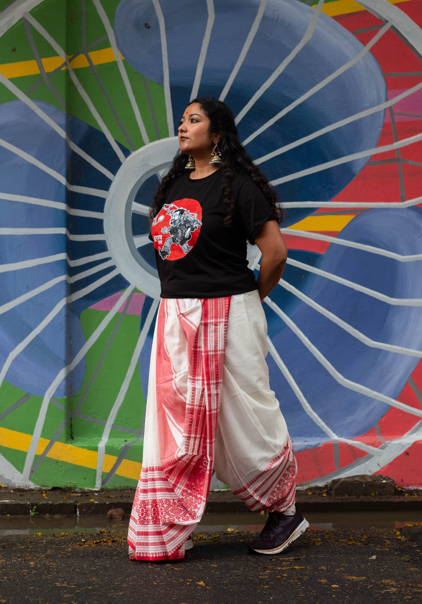 LAAL SHAADA MAHA PAAR TANT SAREE