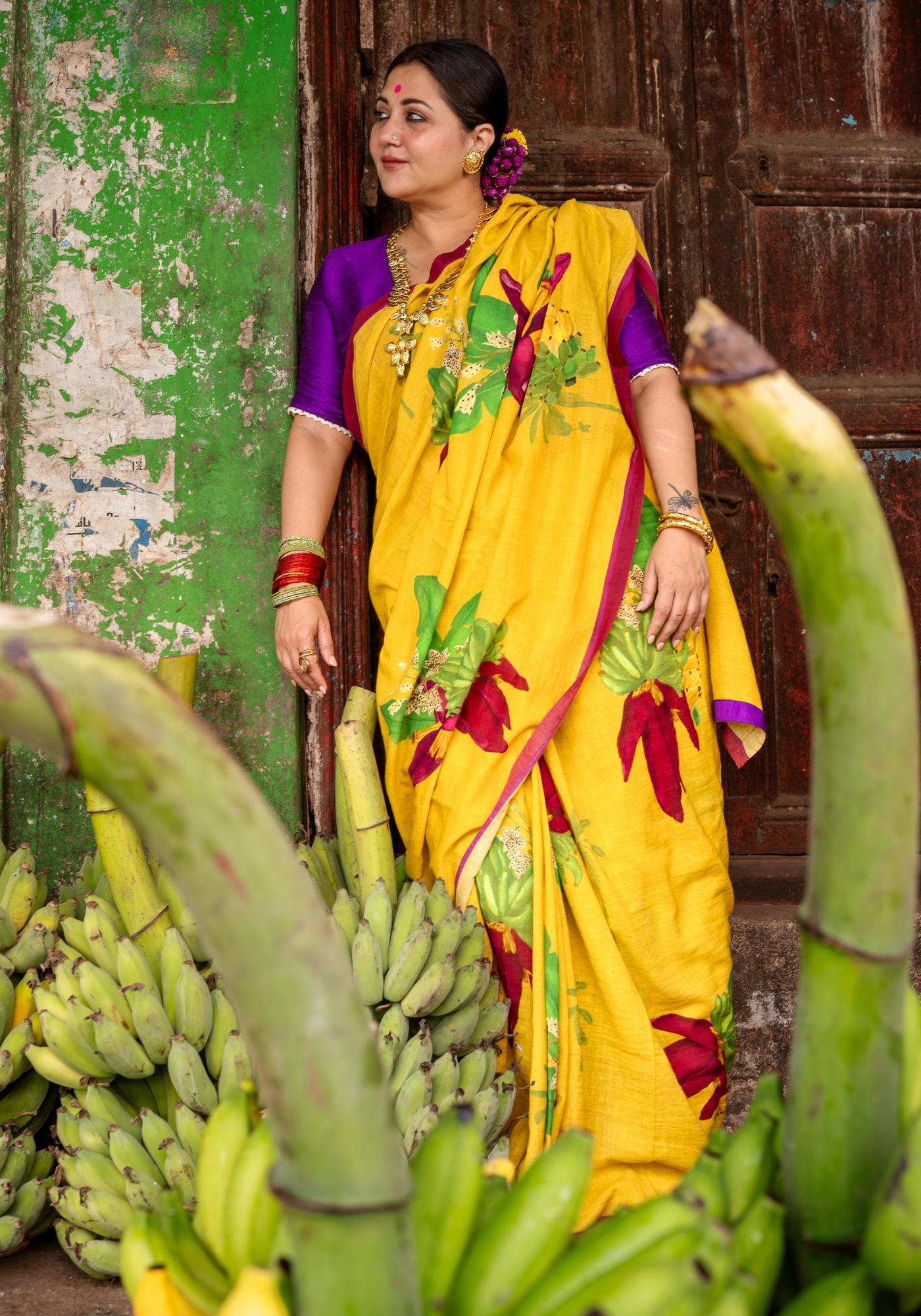 BANANA FLOWER SAREE