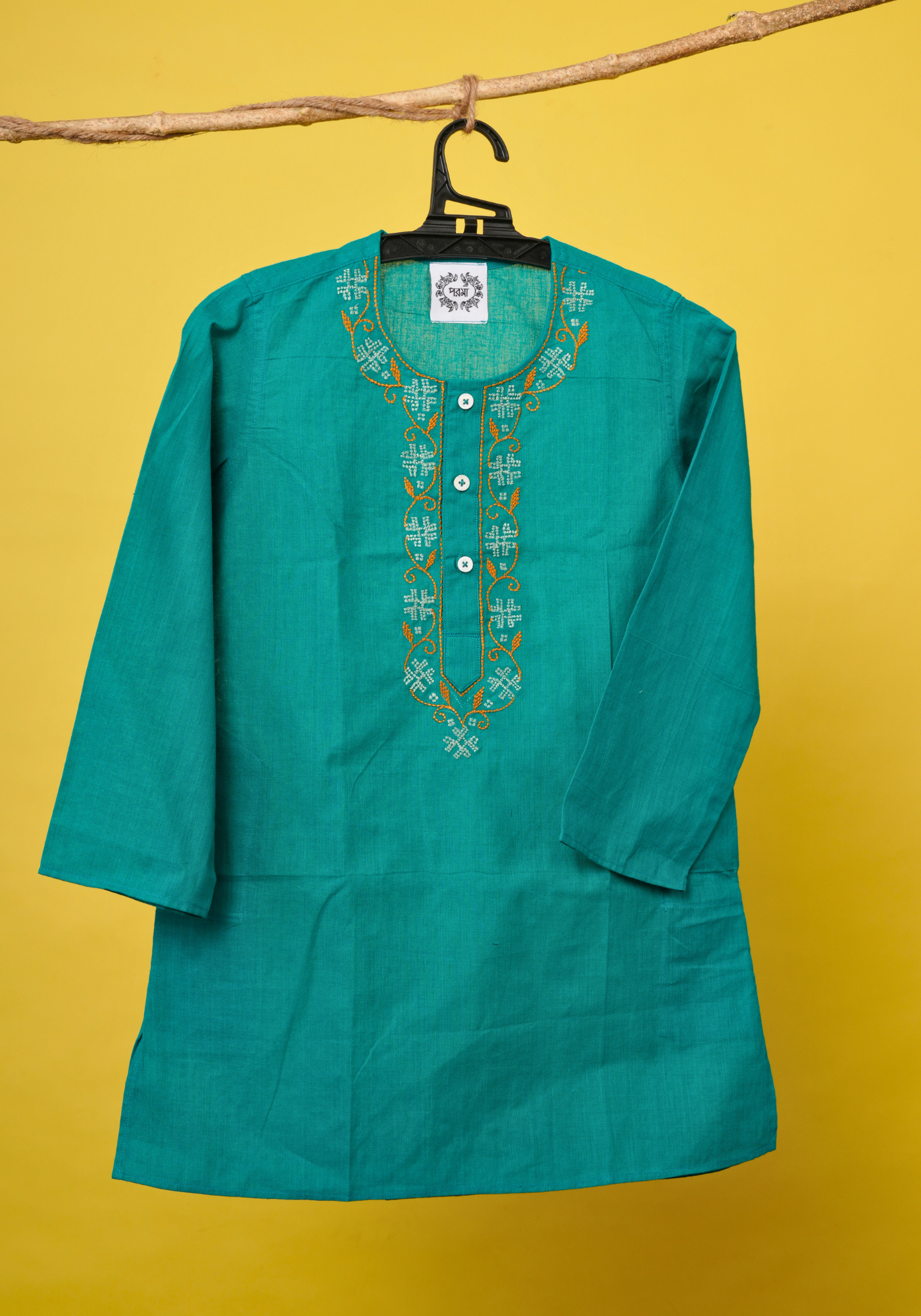 PANNA KURTA DHUTI SET