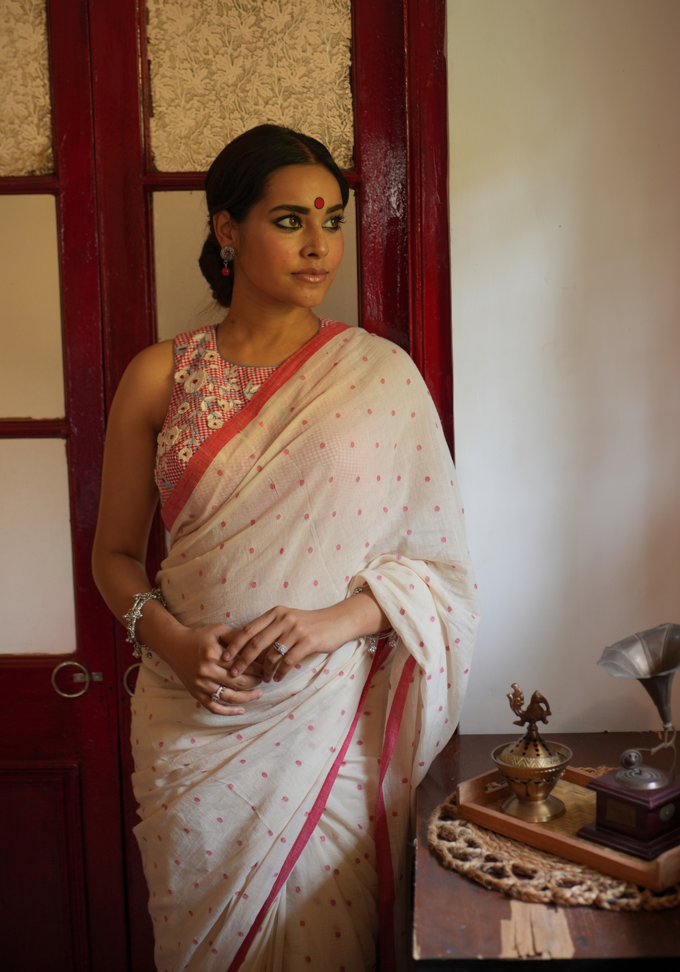 PUJOR HAJAR BUTI JAMDANI SAREE
