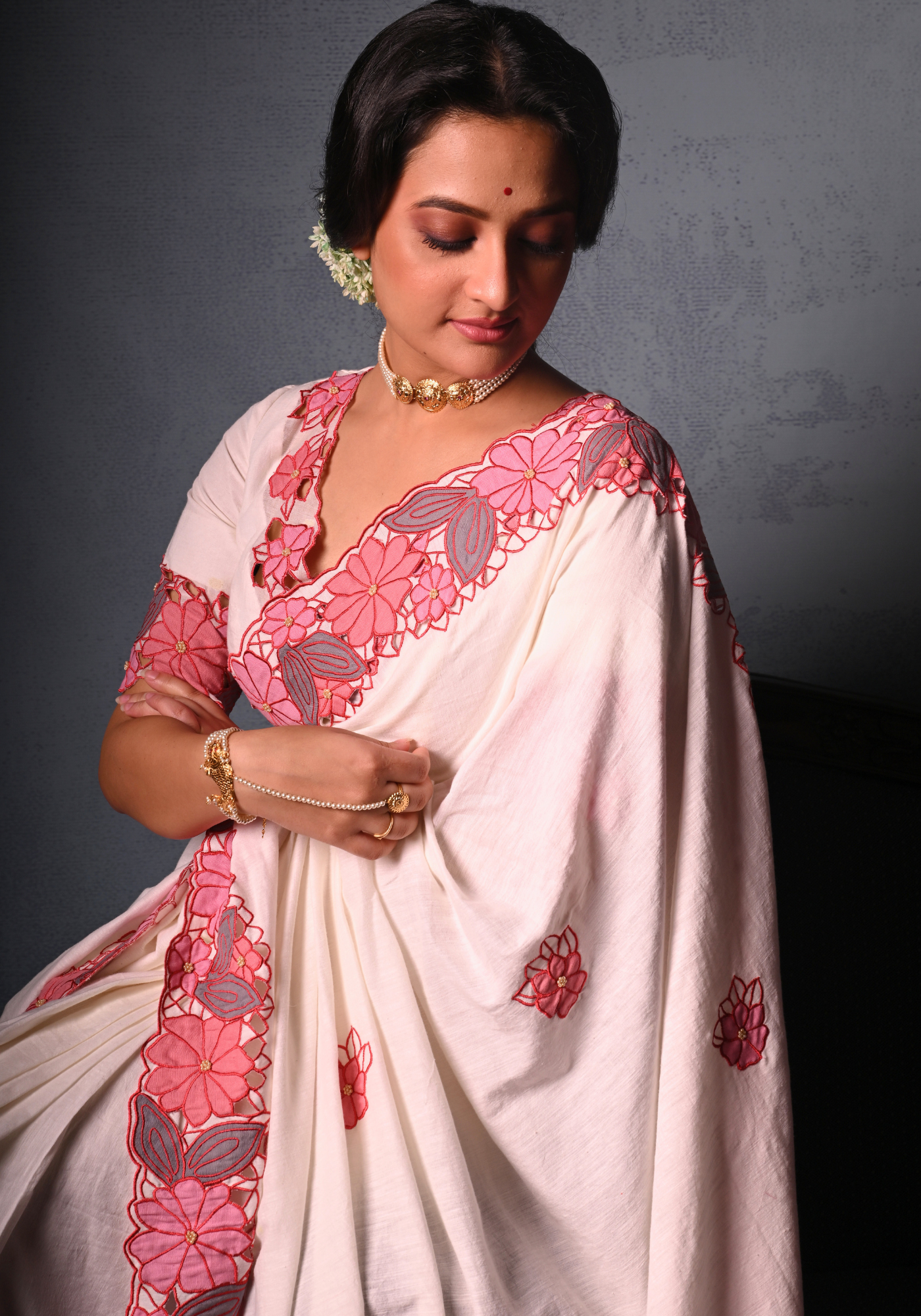 SHADA CUTWORK MADHABILATA BLOUSE