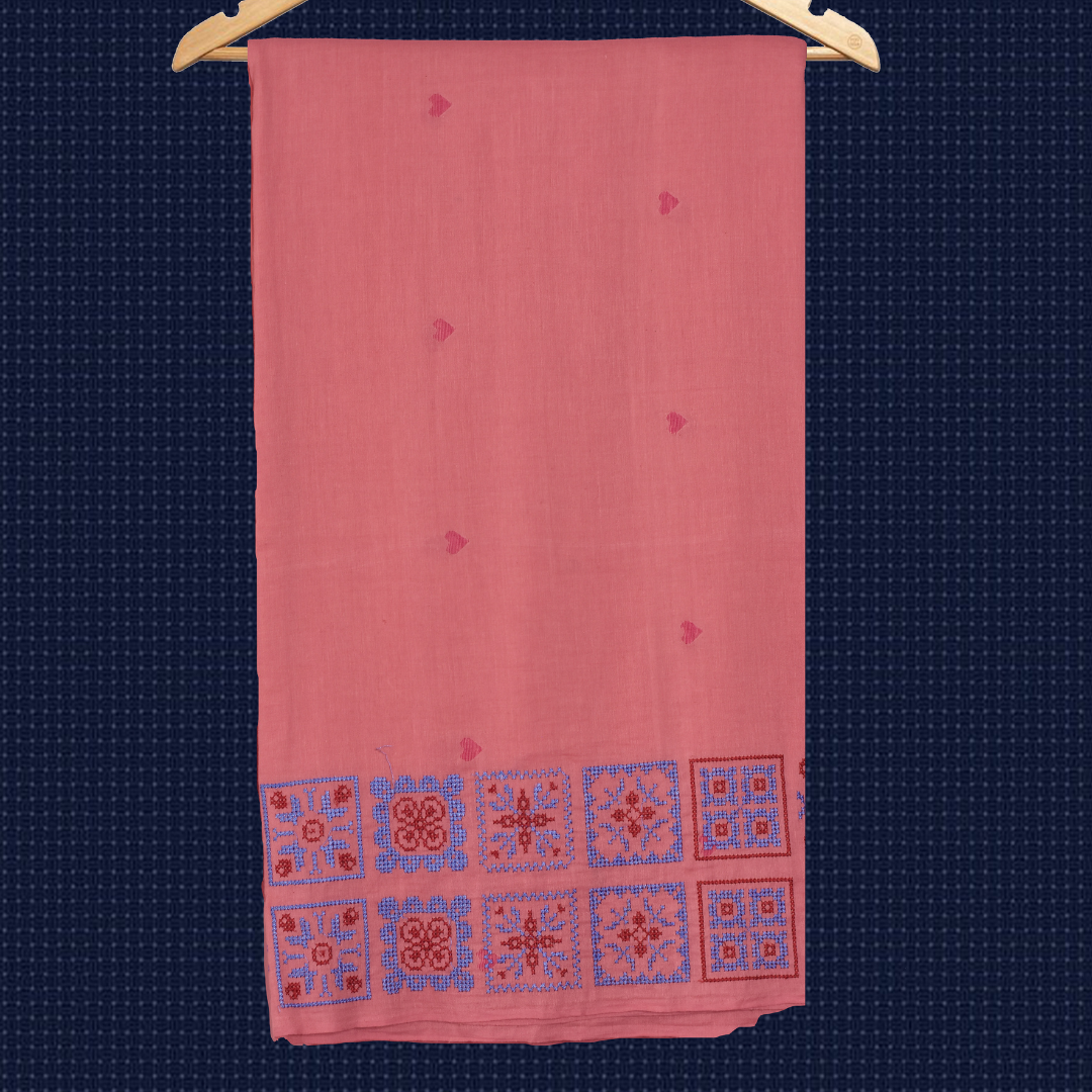 PEACH CHATURANGA SAREE