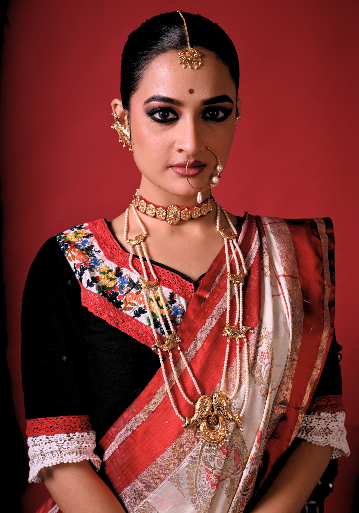 INDUBALAR PHOOLER BAGAN BLOUSE