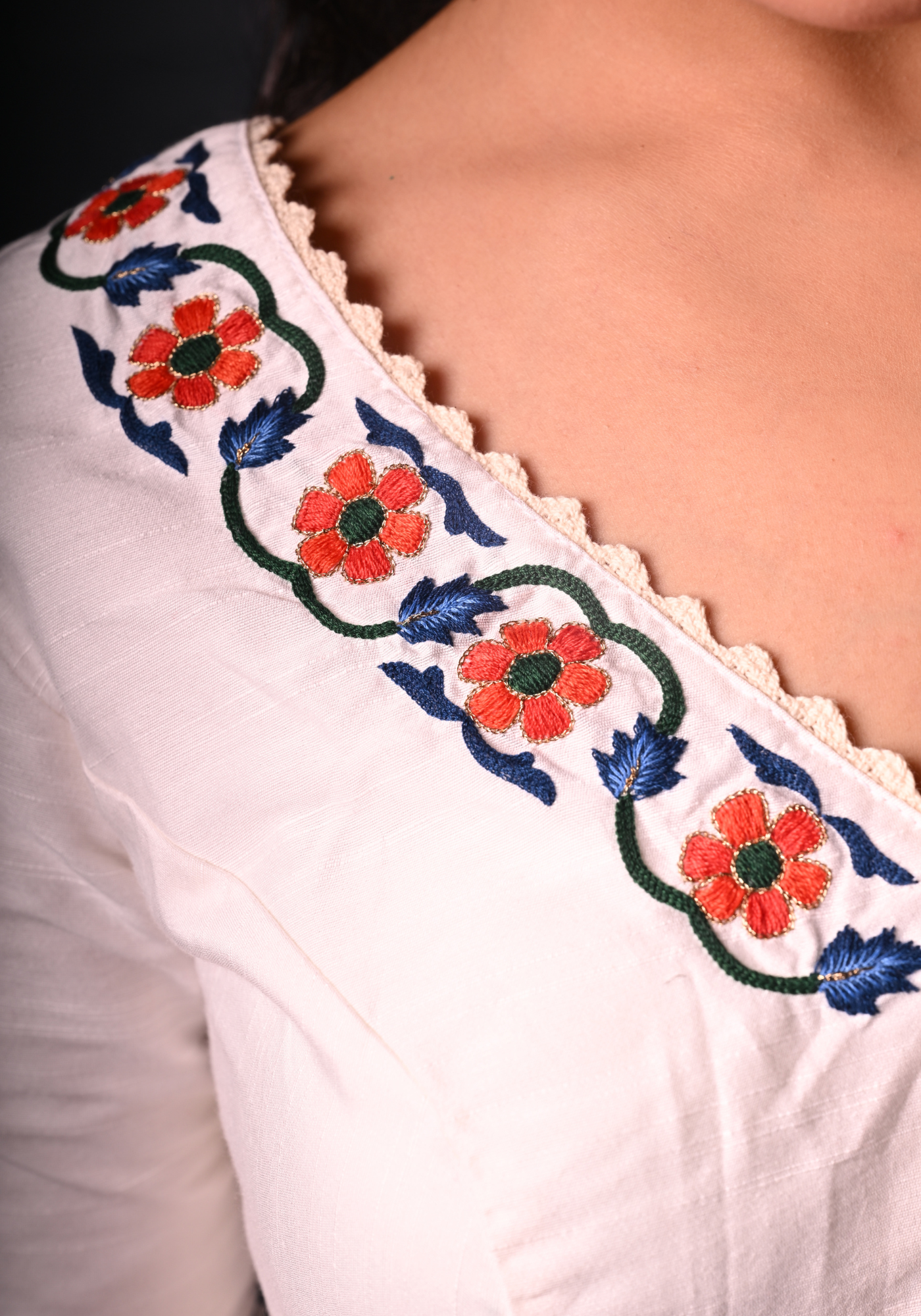 JAIPUR TILE ORGANZA BLOUSE