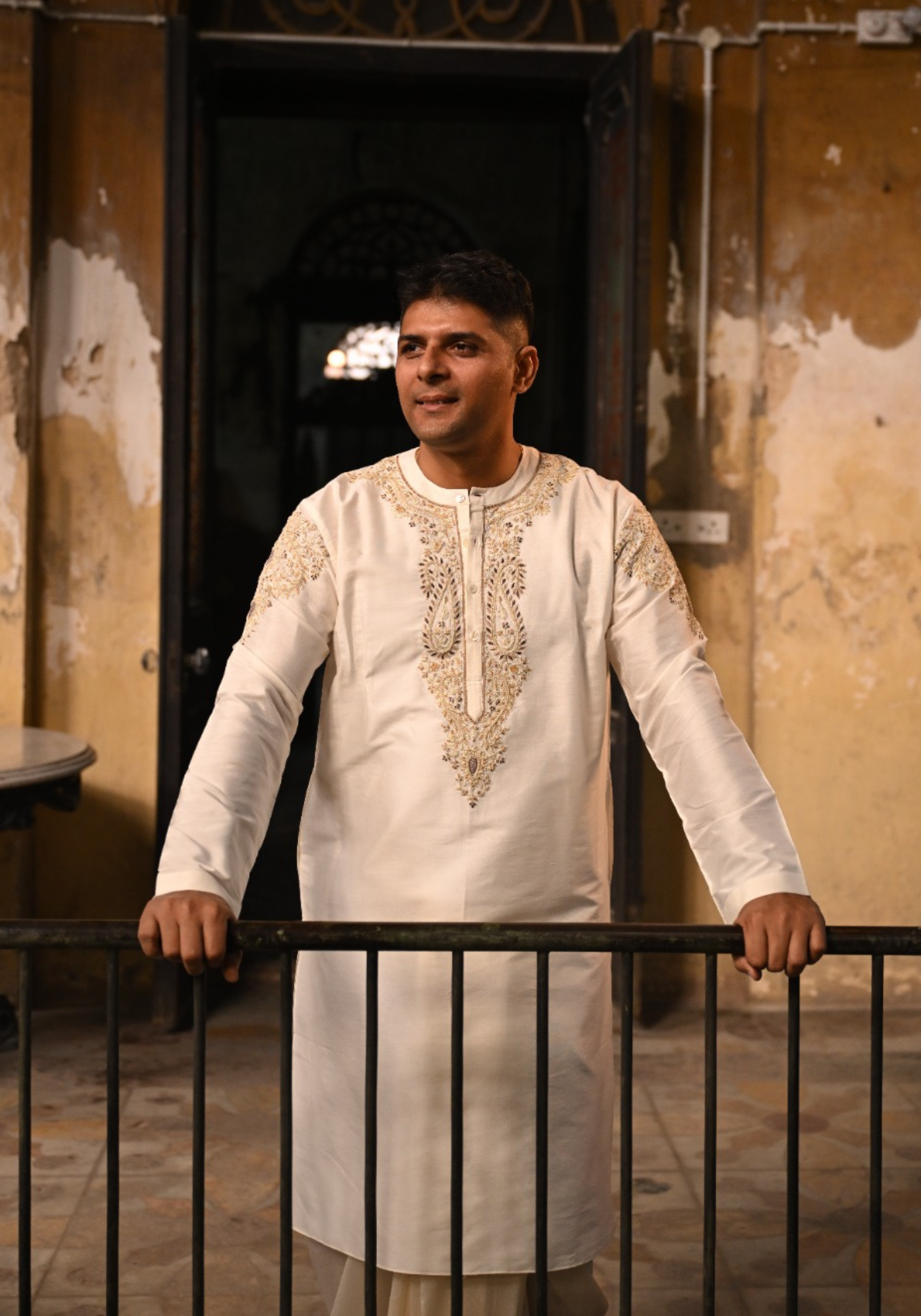 RAJANIGANDHA IVORY KURTA