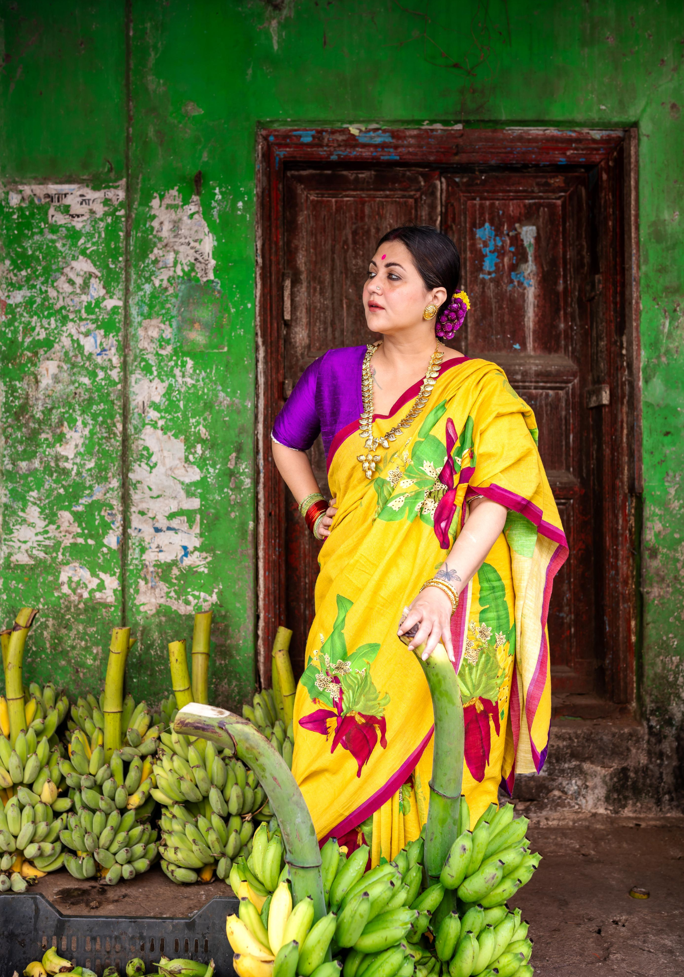 BANANA FLOWER SAREE