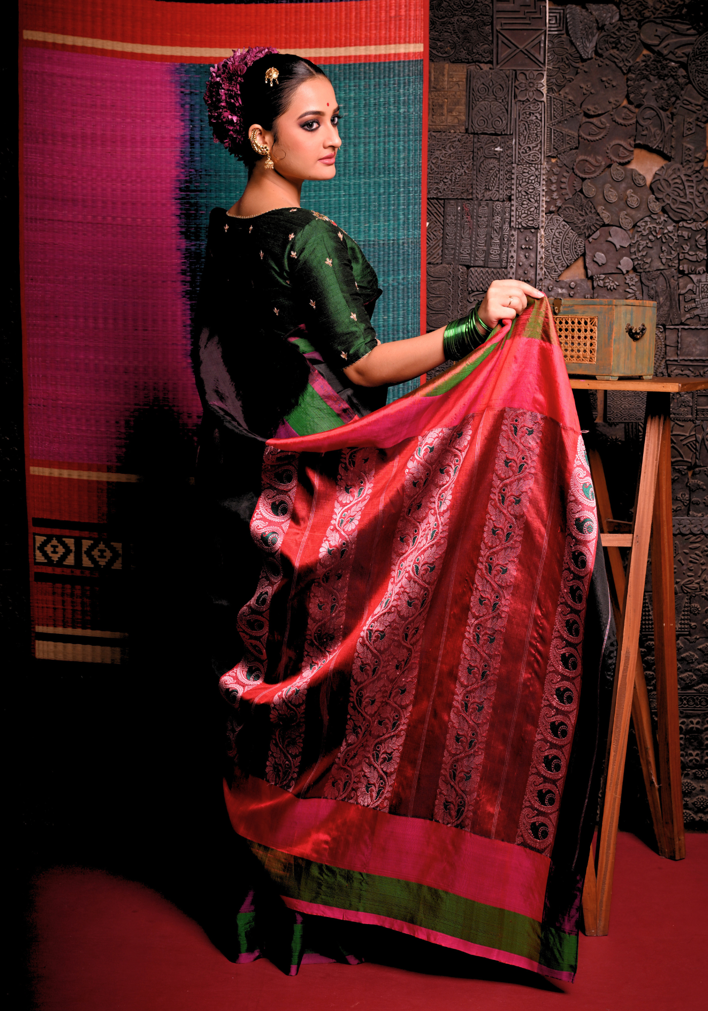 KRISHNAKALI GOROD SILK SAREE