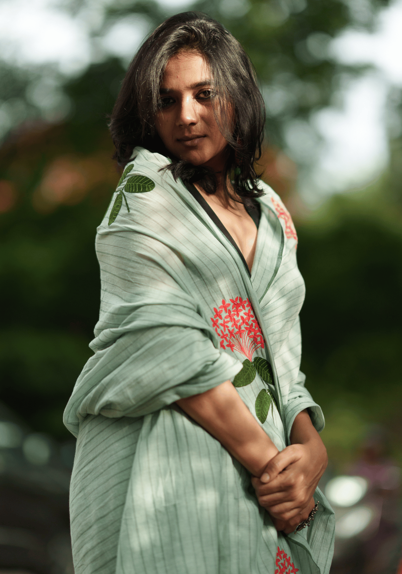 SOBUJ RONGON SAREE