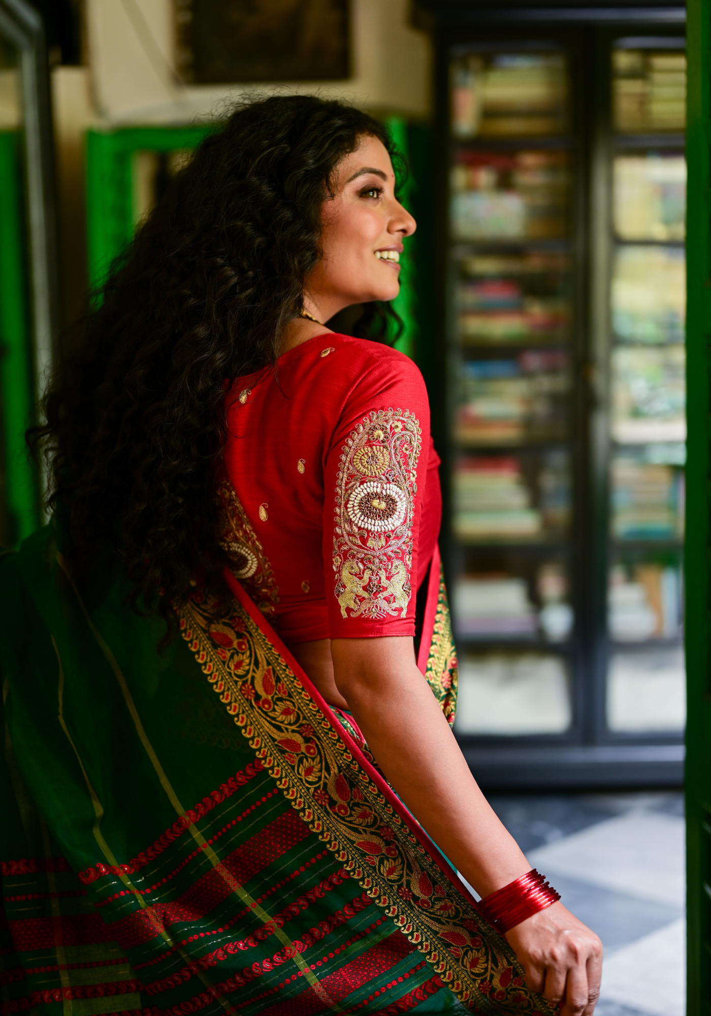 RED LION PAISLEY BLOUSE