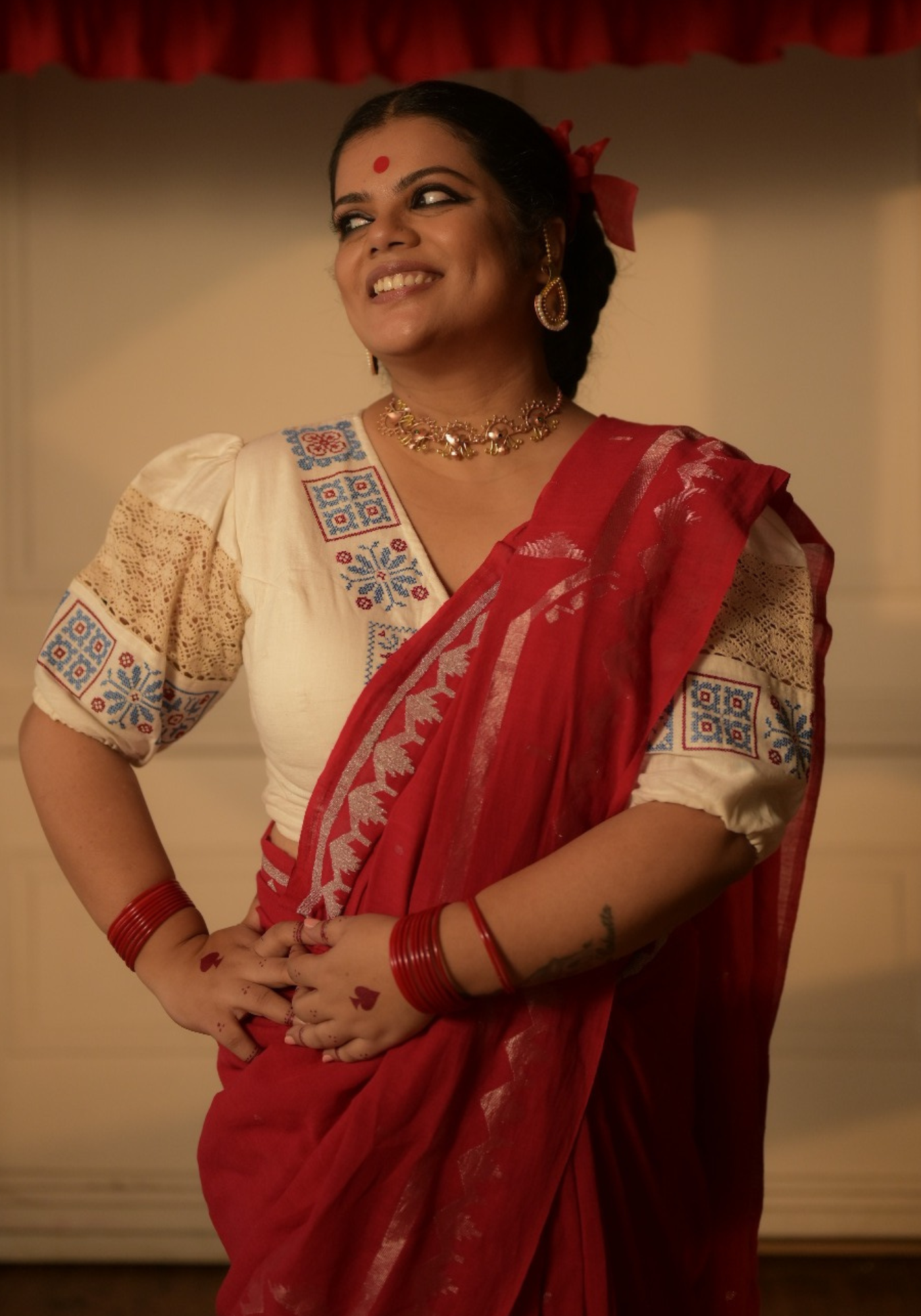 LAAL RUPO PUJOR SAREE