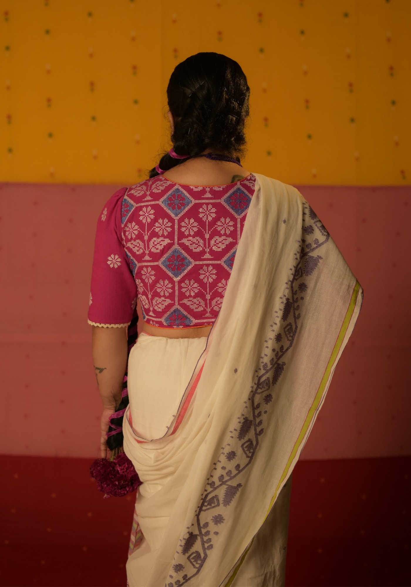 GOLAP JAAM SAREE