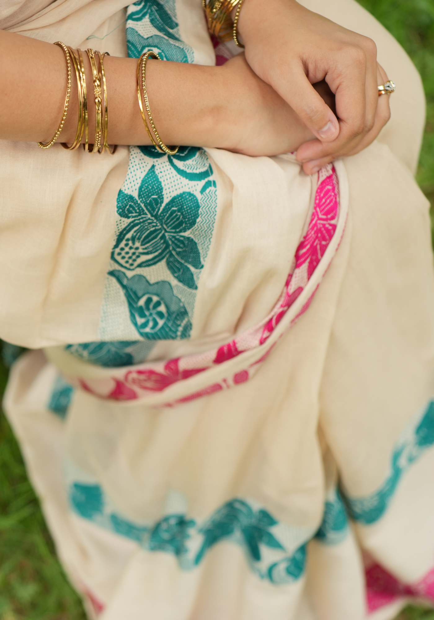 CHANDAN PADMA SHANKHA SAREE