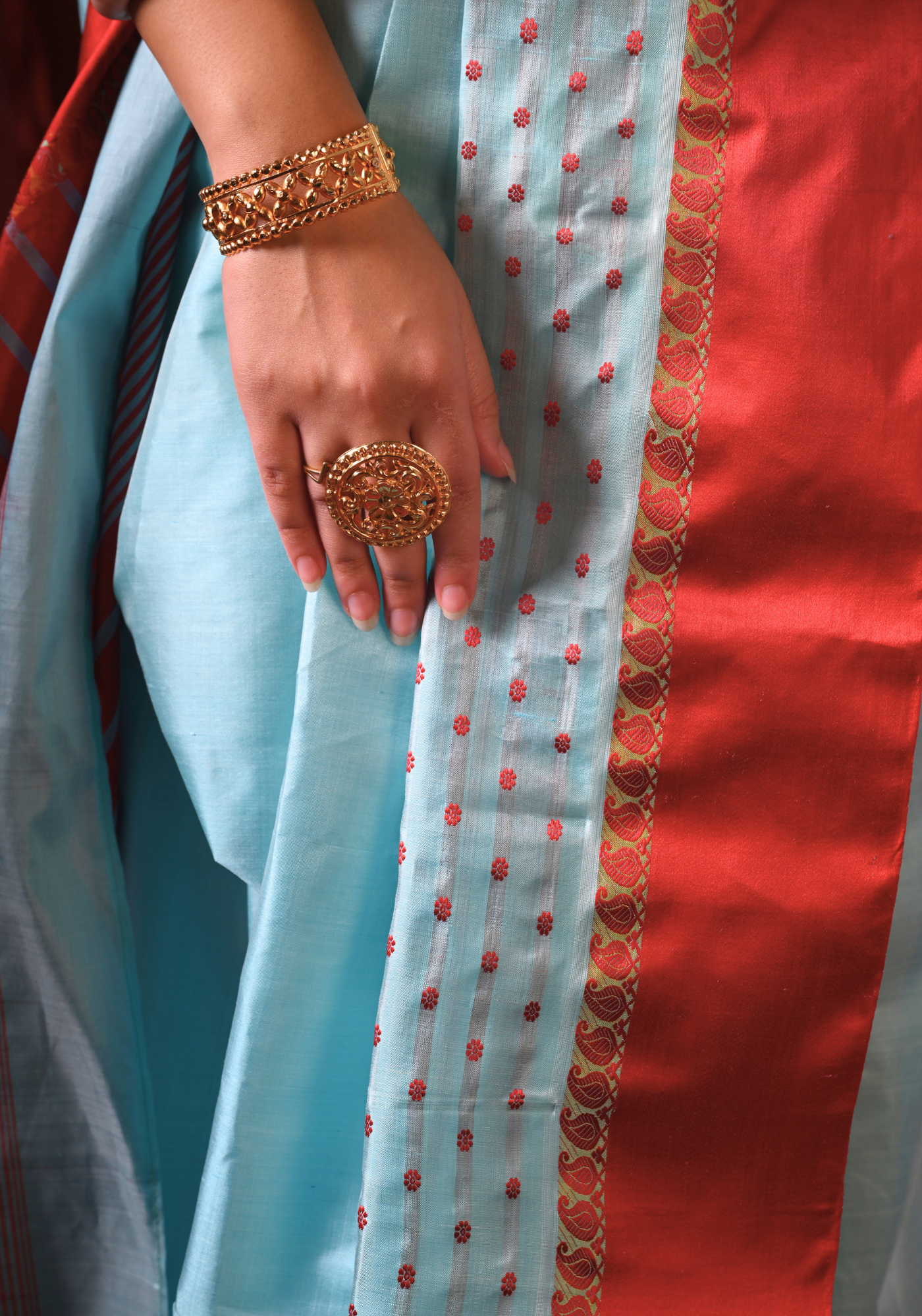 RANGA MEGH GOROD SILK SAREE