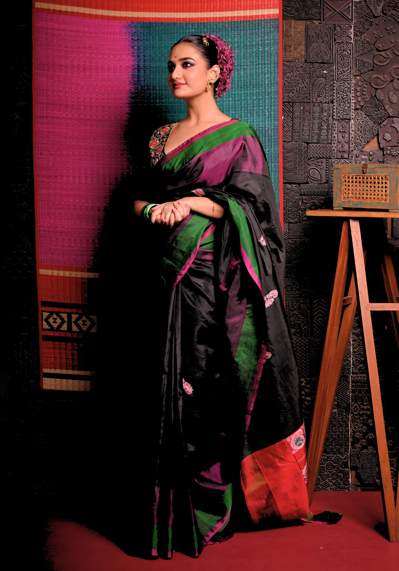 KRISHNAKALI GOROD SILK SAREE