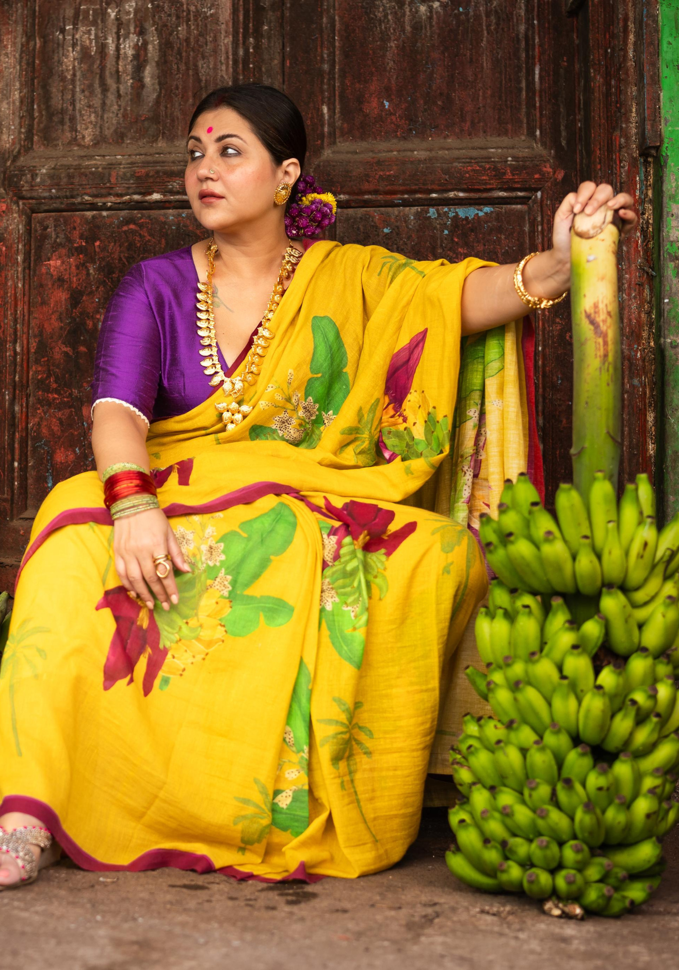BANANA FLOWER SAREE