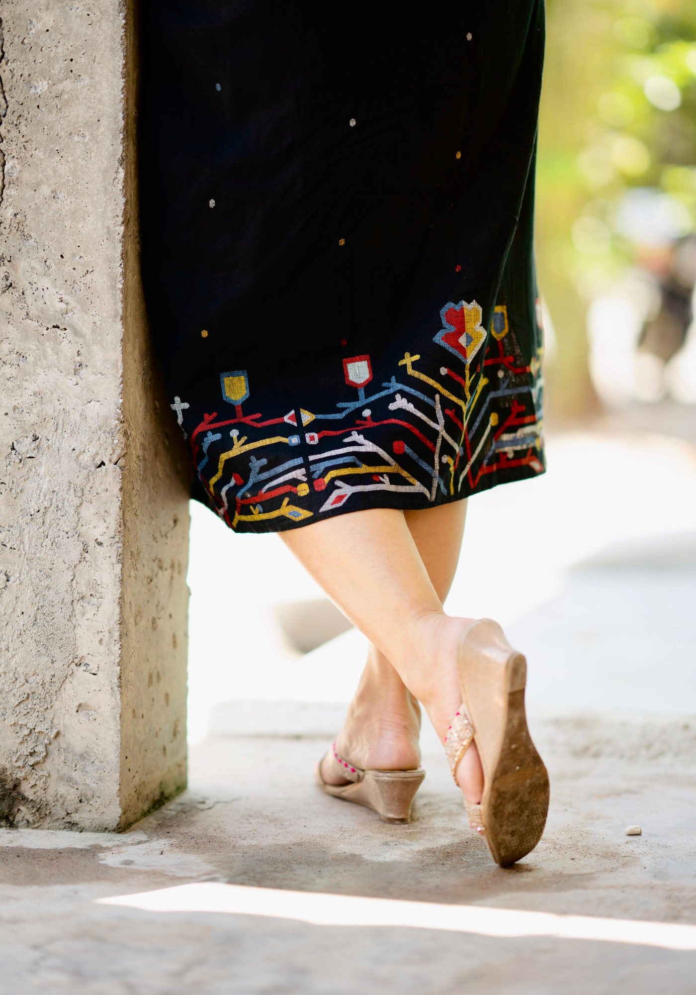TAMARIND JAMDANI TUNIC DRESS