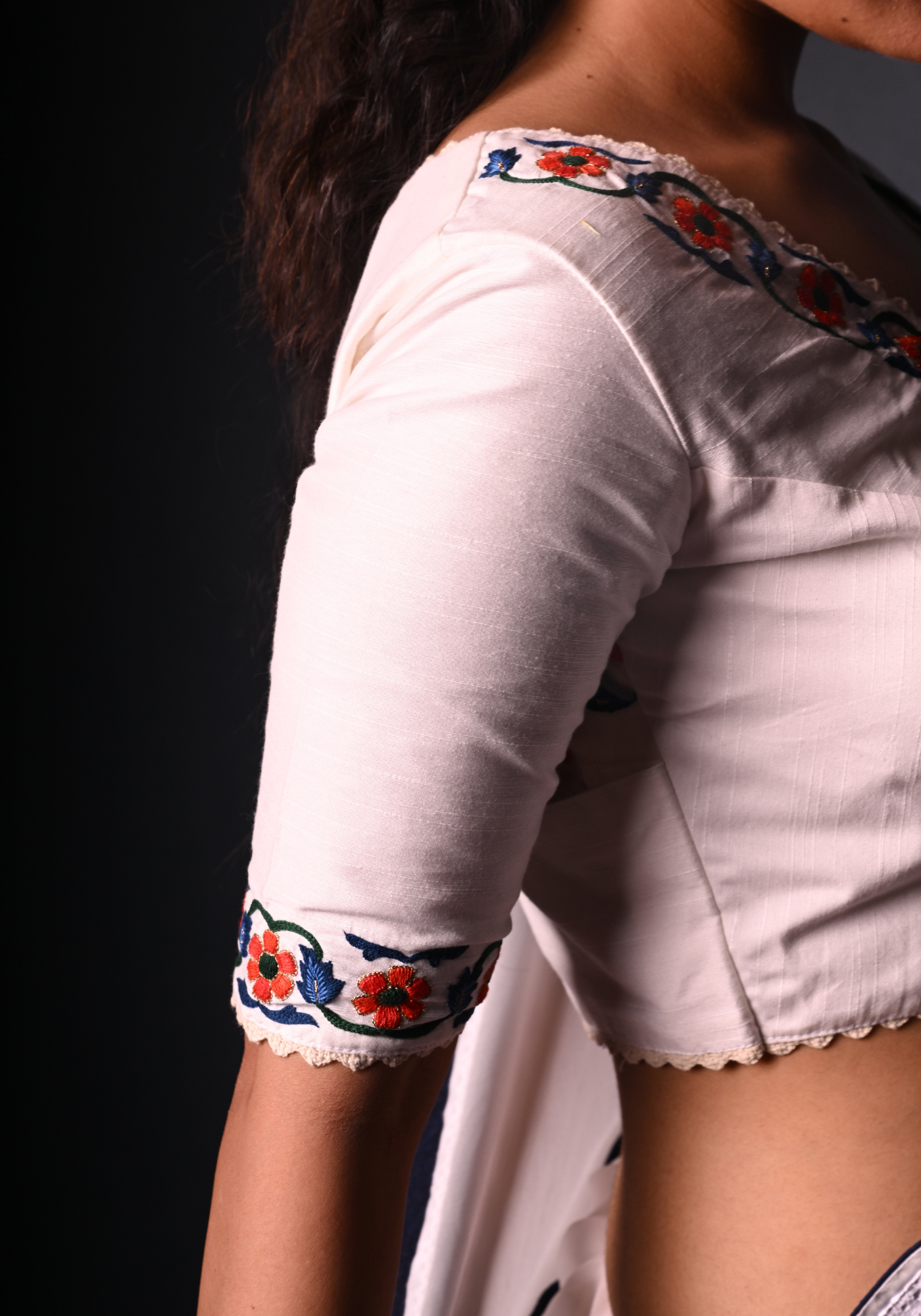 JAIPUR TILE ORGANZA BLOUSE