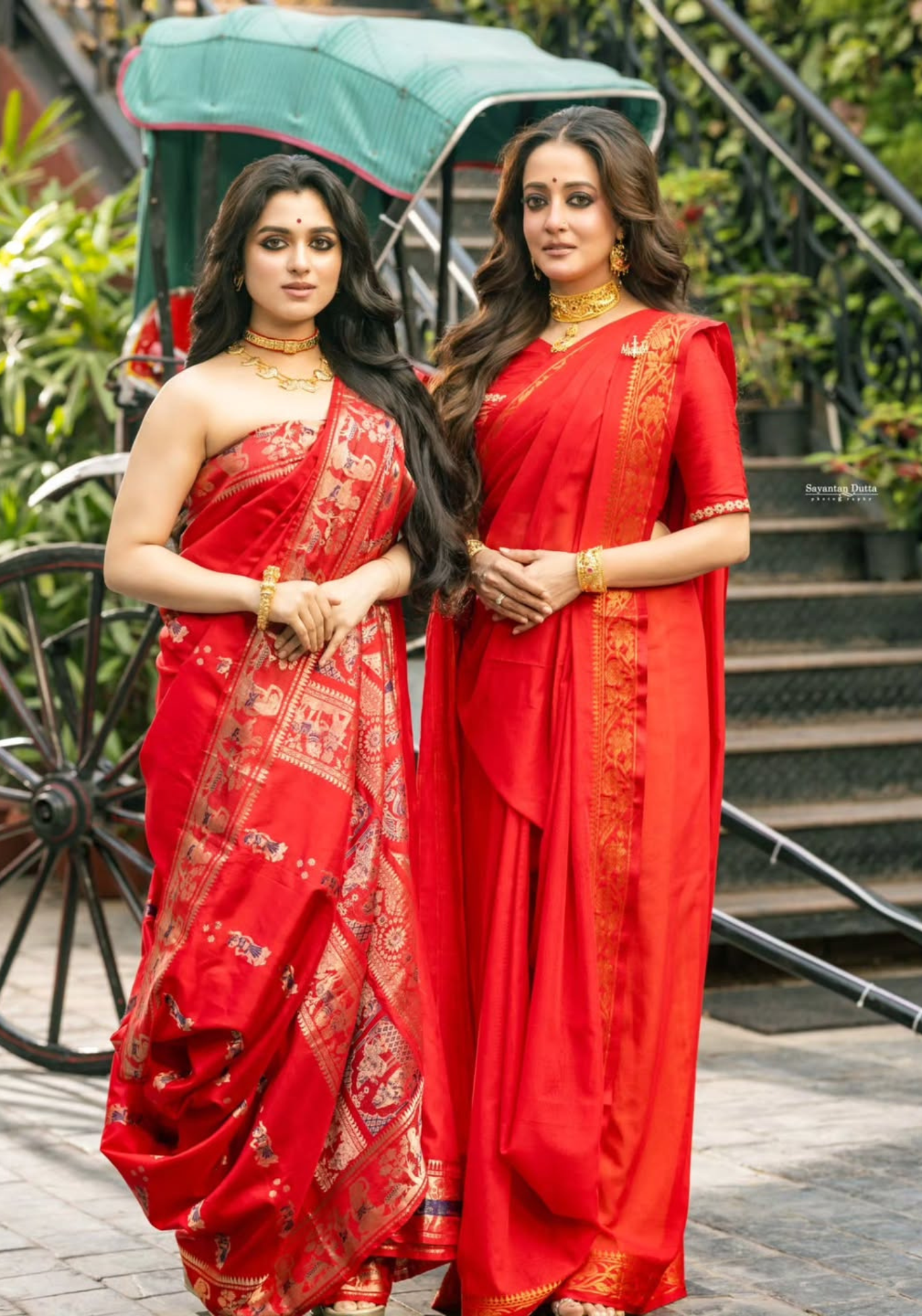 RED ANAROSH SAREE