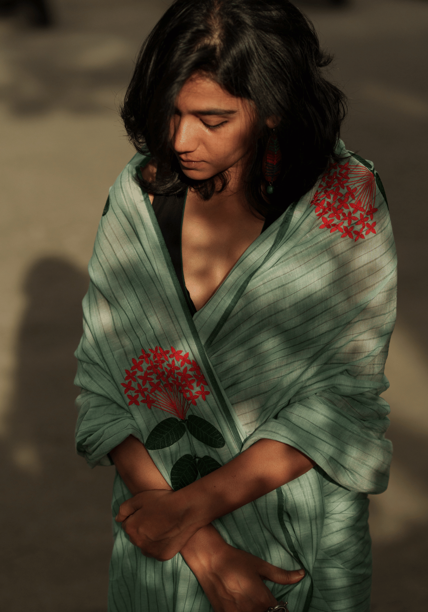 SOBUJ RONGON SAREE