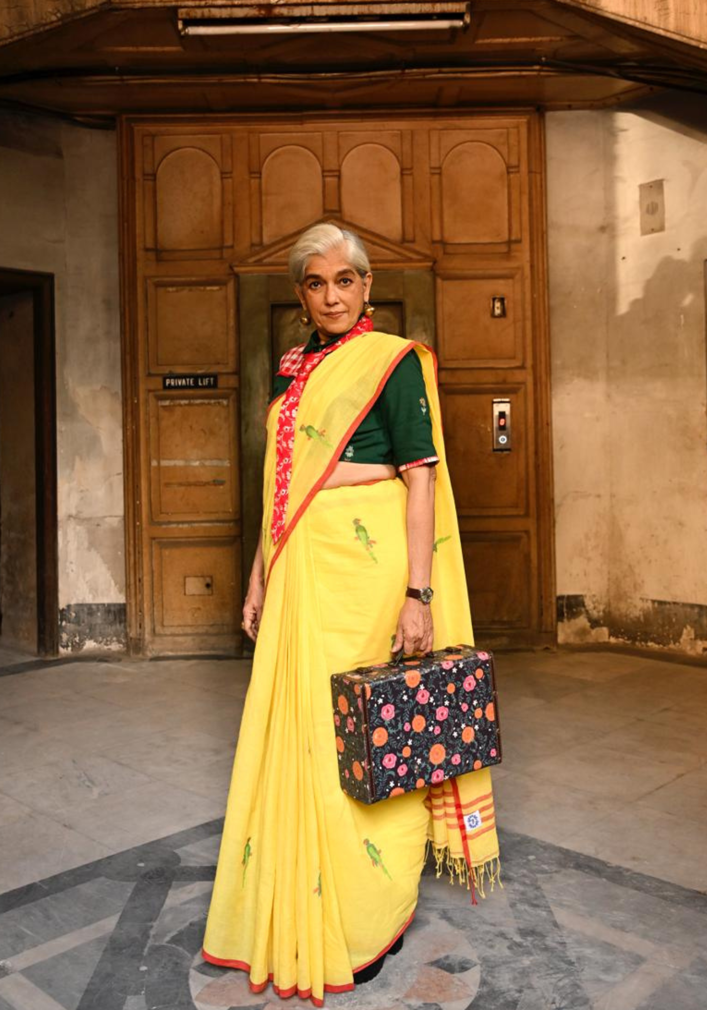 CUSTARD YELLOW TIYA JAMDANI SAREE