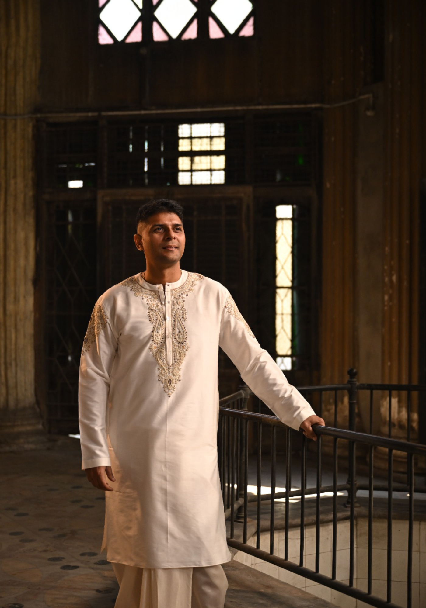 RAJANIGANDHA IVORY KURTA